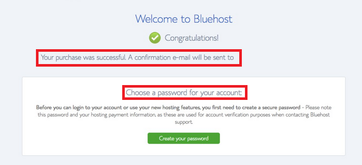 Bluehsot account complete